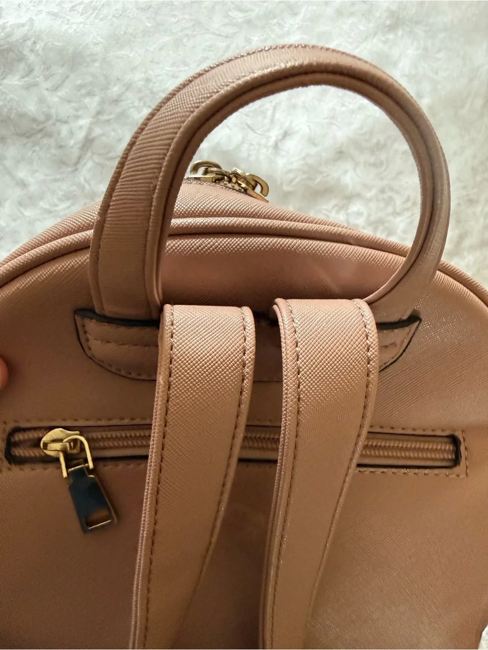 Classic Blush Pink Women’s Mini Backpack